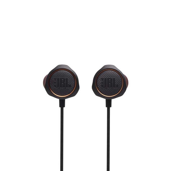 JBL Quantum 50 - Black - Wired in-ear gaming headset with volume slider and mic mute - Front image number null